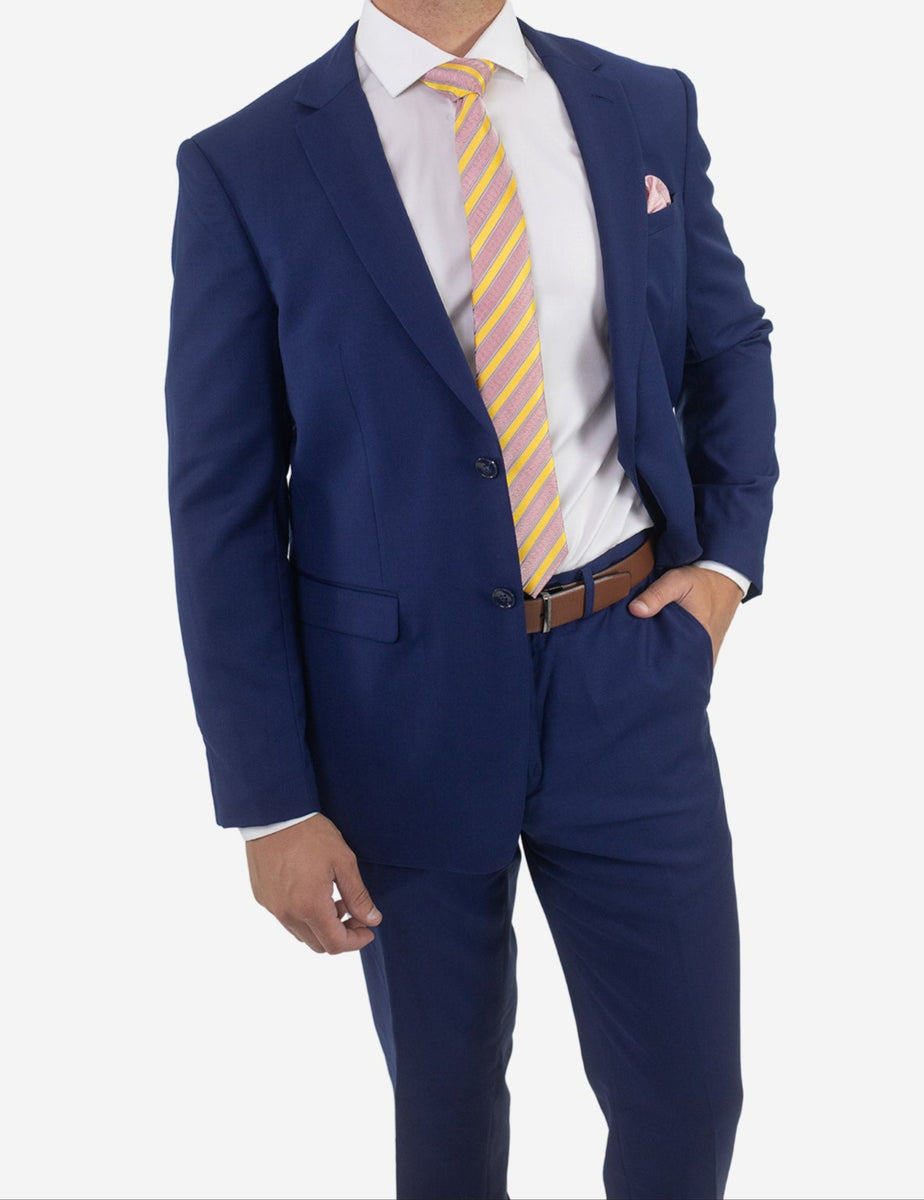 Men's Royal Blue Wool Suit Karako Suits