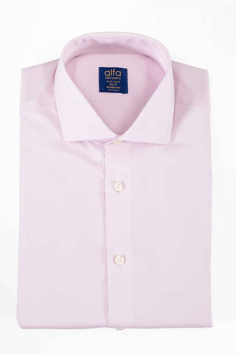 Alfa Perry Pink 100 Cotton Dress Shirt