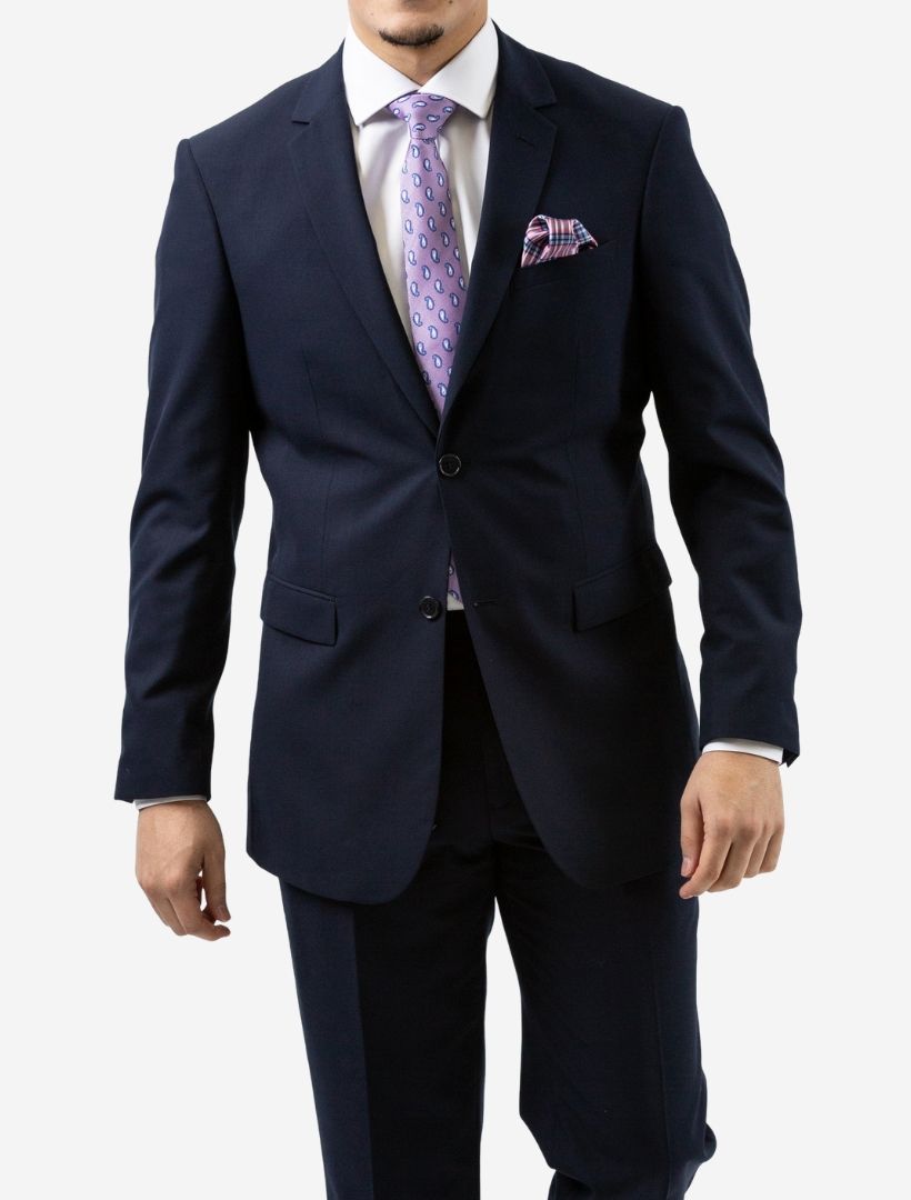 Mens Navy Suit Available in Slim and Modern Fit Karako Suits
