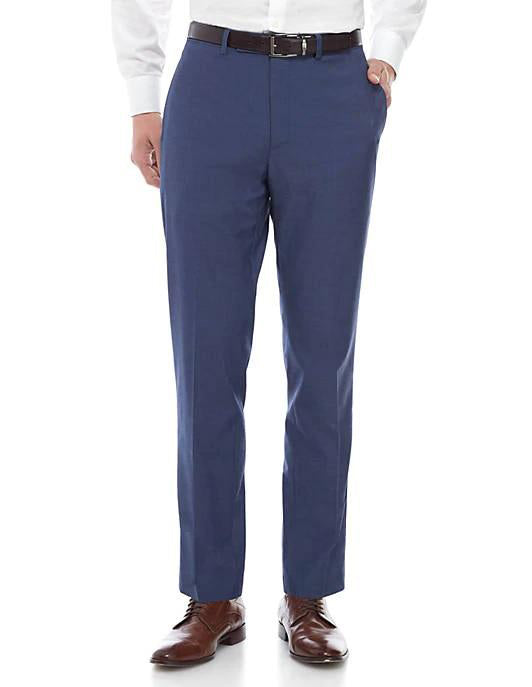 Calvin Klein Suiting-Blue Men's Slim Fit Stretch Suit Separates Pants –  Karako Suits