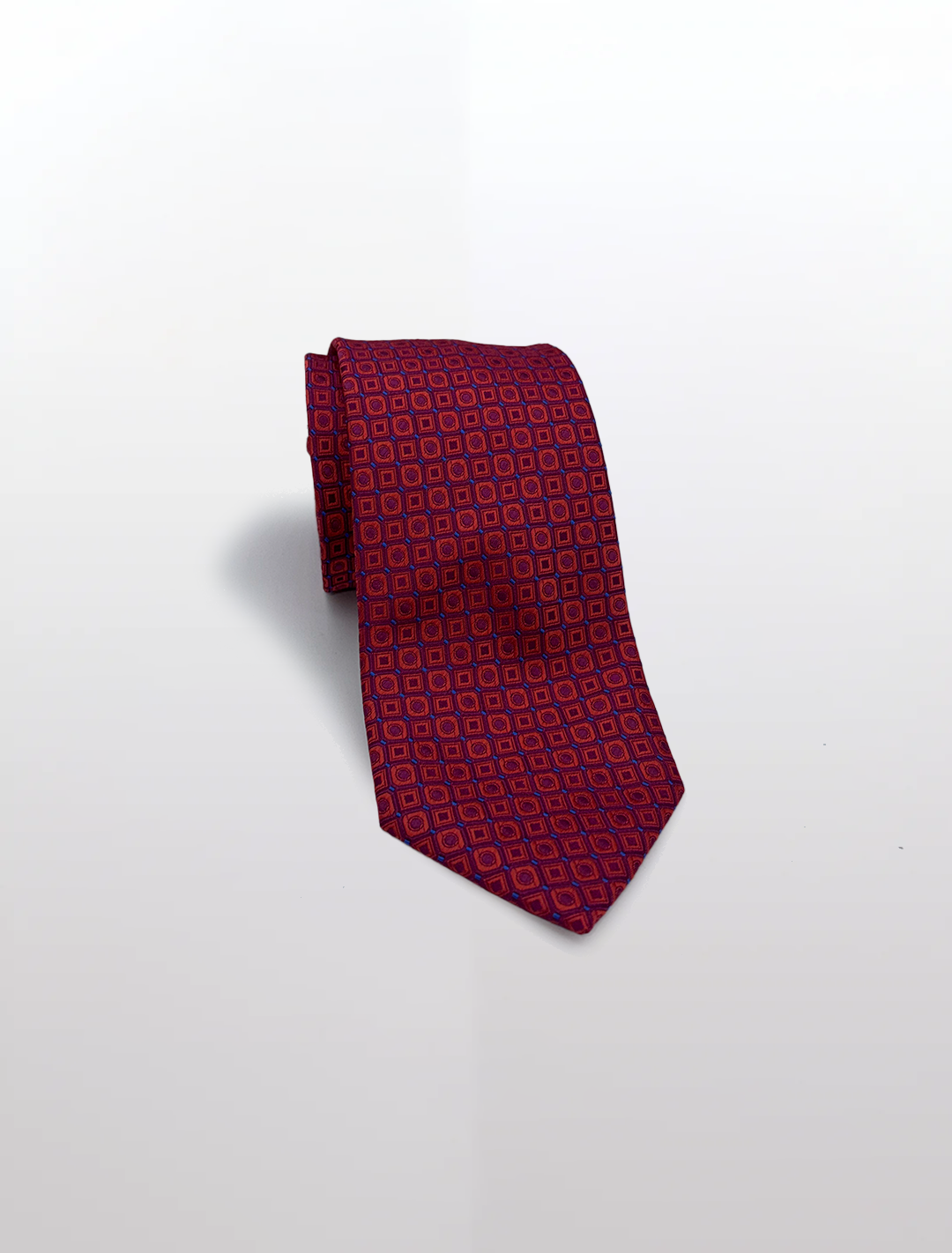 Elevate your style with the Fuchsia Check Patterned Microfiber Tie from Karako Collecti, showcasing a geometric square design on a plain background. Perfect for weddings and crafted to enhance men's suits, this tie effortlessly blends sophistication and elegance.