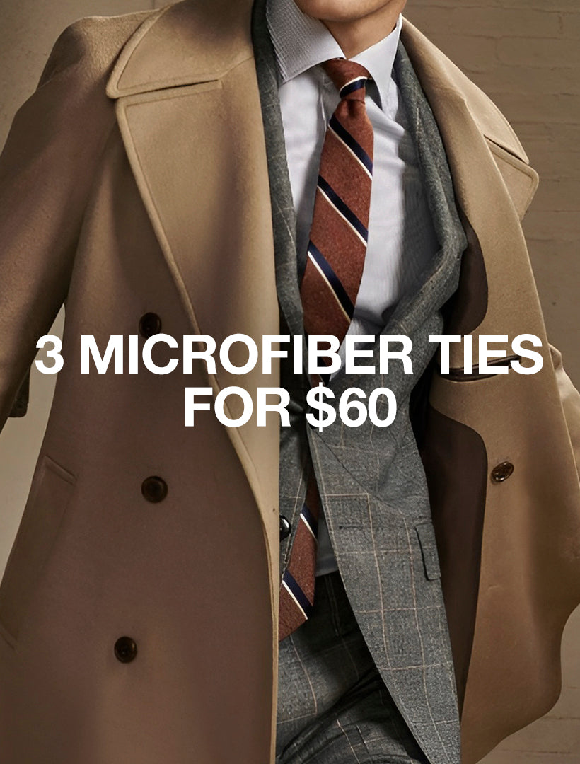 3 Microfiber Ties for $60