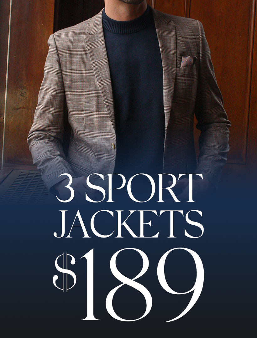 3 Sport Jackets for $189