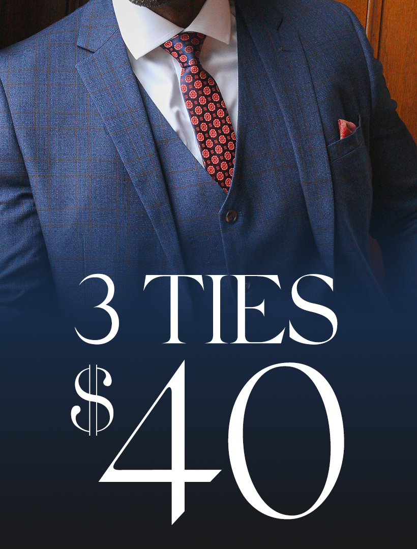 3 Ties for $40