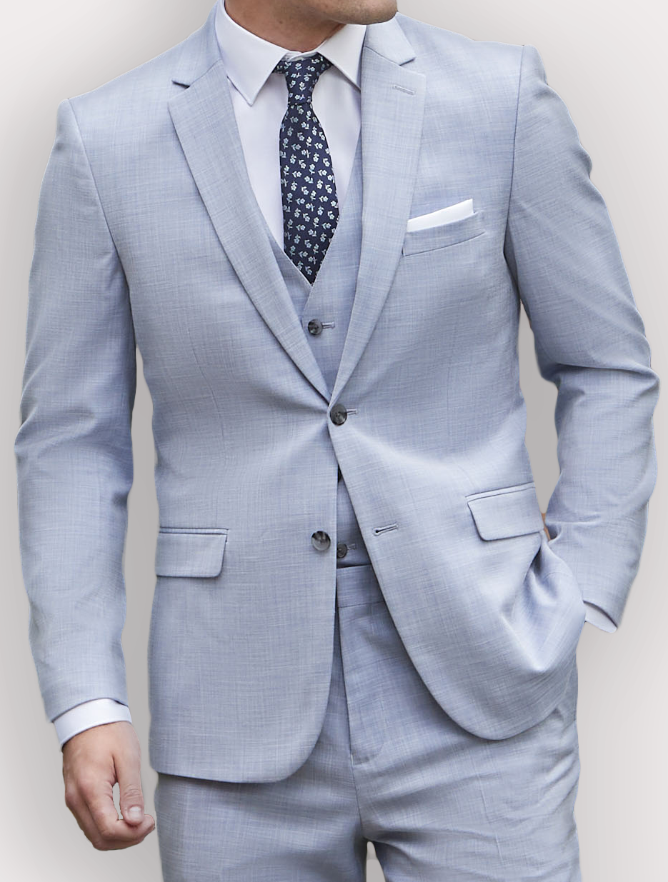Men's Light Blue Suit Jacket Karako Suits
