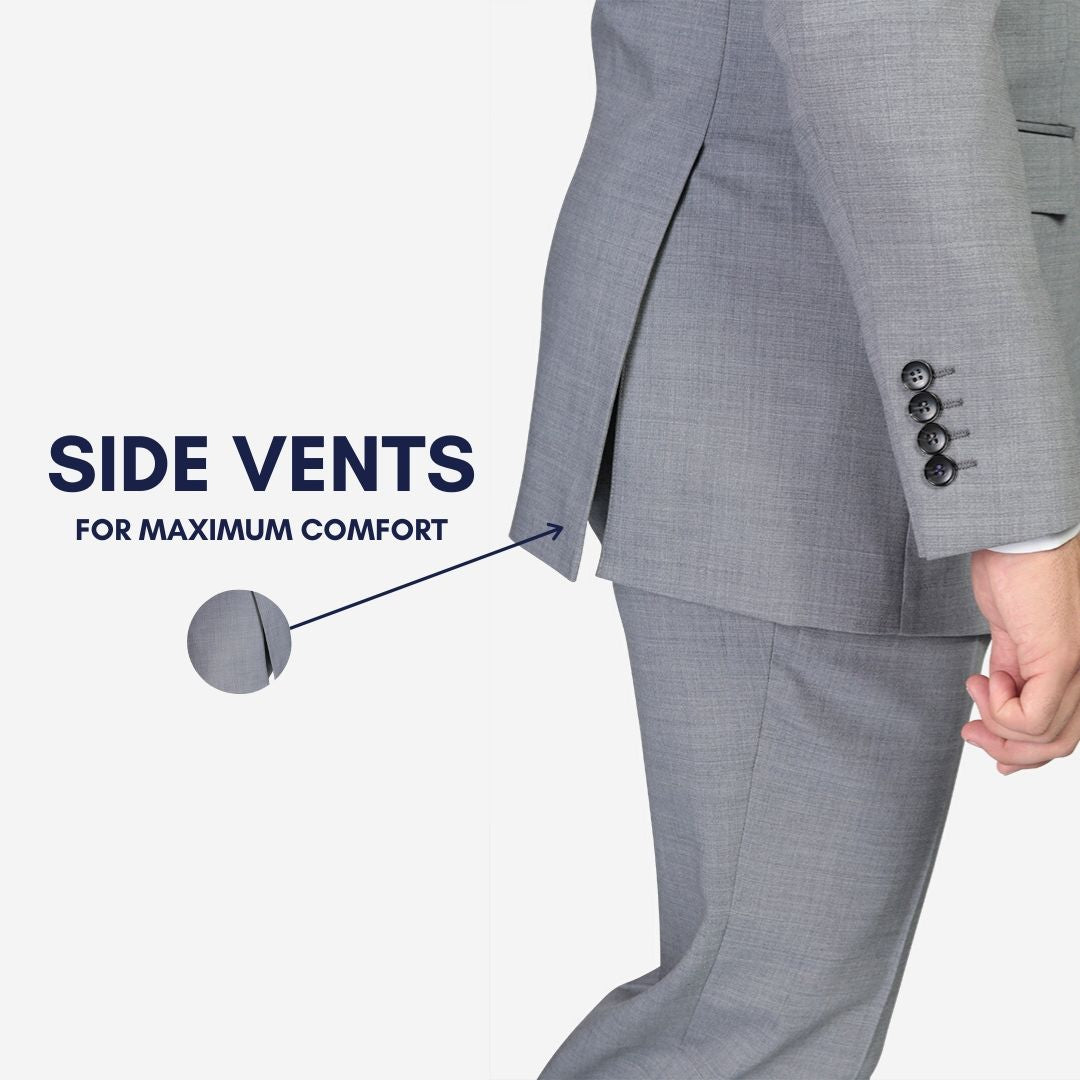 Karako Men Suits Have Side Vents, allowing for Maximum Comfort.
