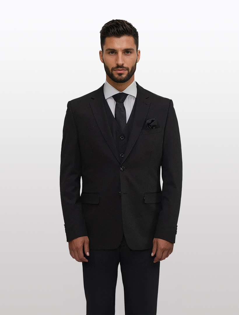 Black Men's Slim-Fit Suit Separates Jacket by Karako's Suits