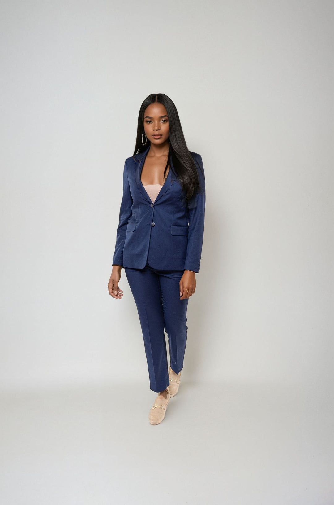 Casual Navy Blue Pants Outfit Women's Light Grey Dress Pants Suits For Weddings Events SuitShop Casual Navy Blue Pants Outfit Women's Light Grey Dress Pants Suits For Weddings Events SuitShop