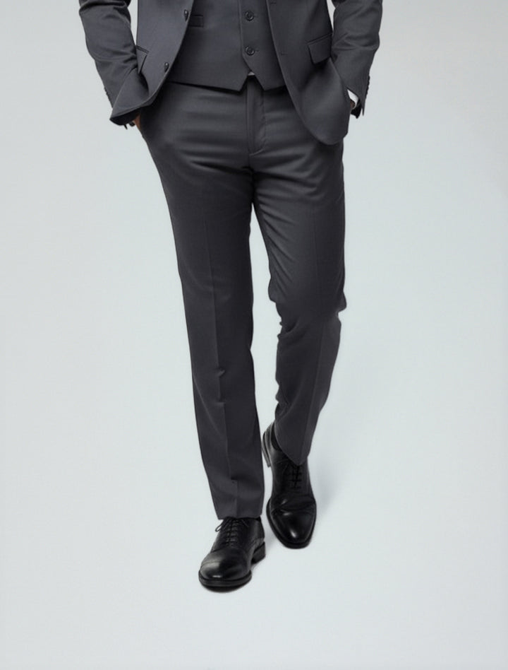 A person wearing Karako Separate Charcoal Grey Men&
