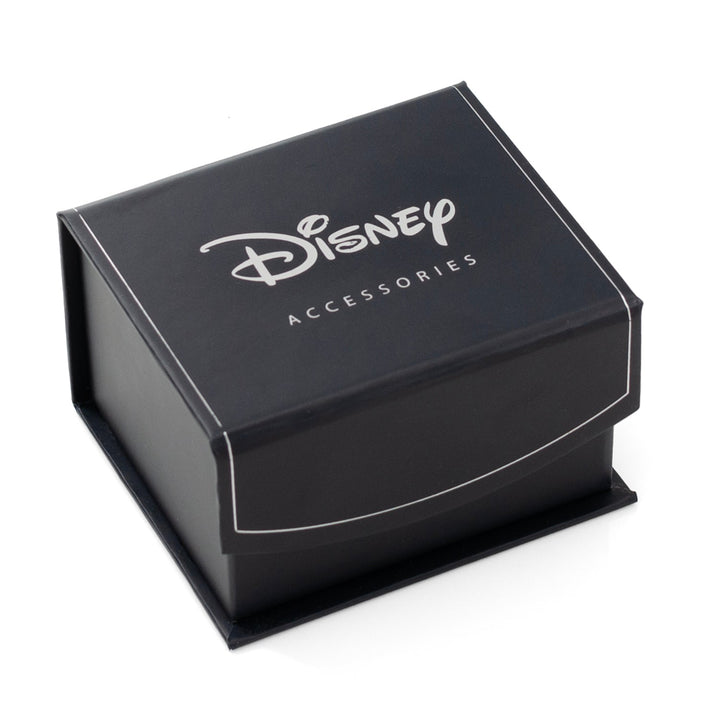 Black gift box containing Disney Mickey Mouse Helping Hand Cufflinks, with the Disney logo and “ACCESSORIES” printed in white on the lid.
