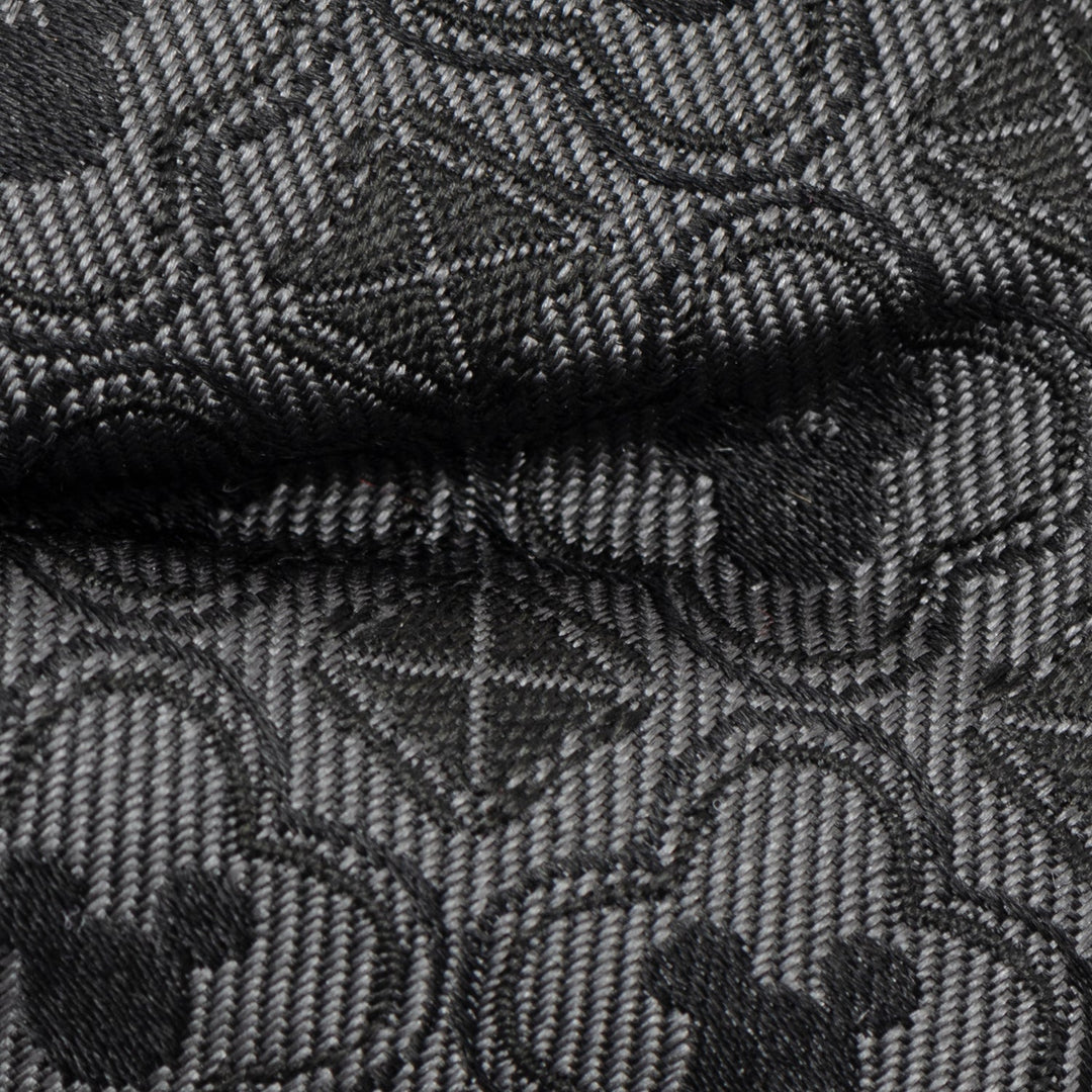 Disney Mickey Mouse Pattern Black Bow Tie featuring a repeating tonal silhouette pattern.