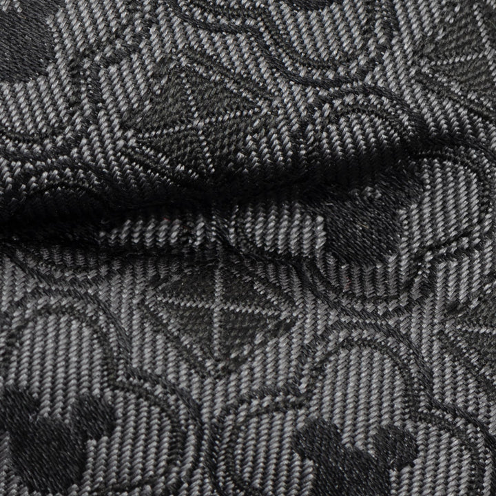 Disney Mickey Mouse Pattern Black Bow Tie featuring a repeating tonal silhouette pattern.