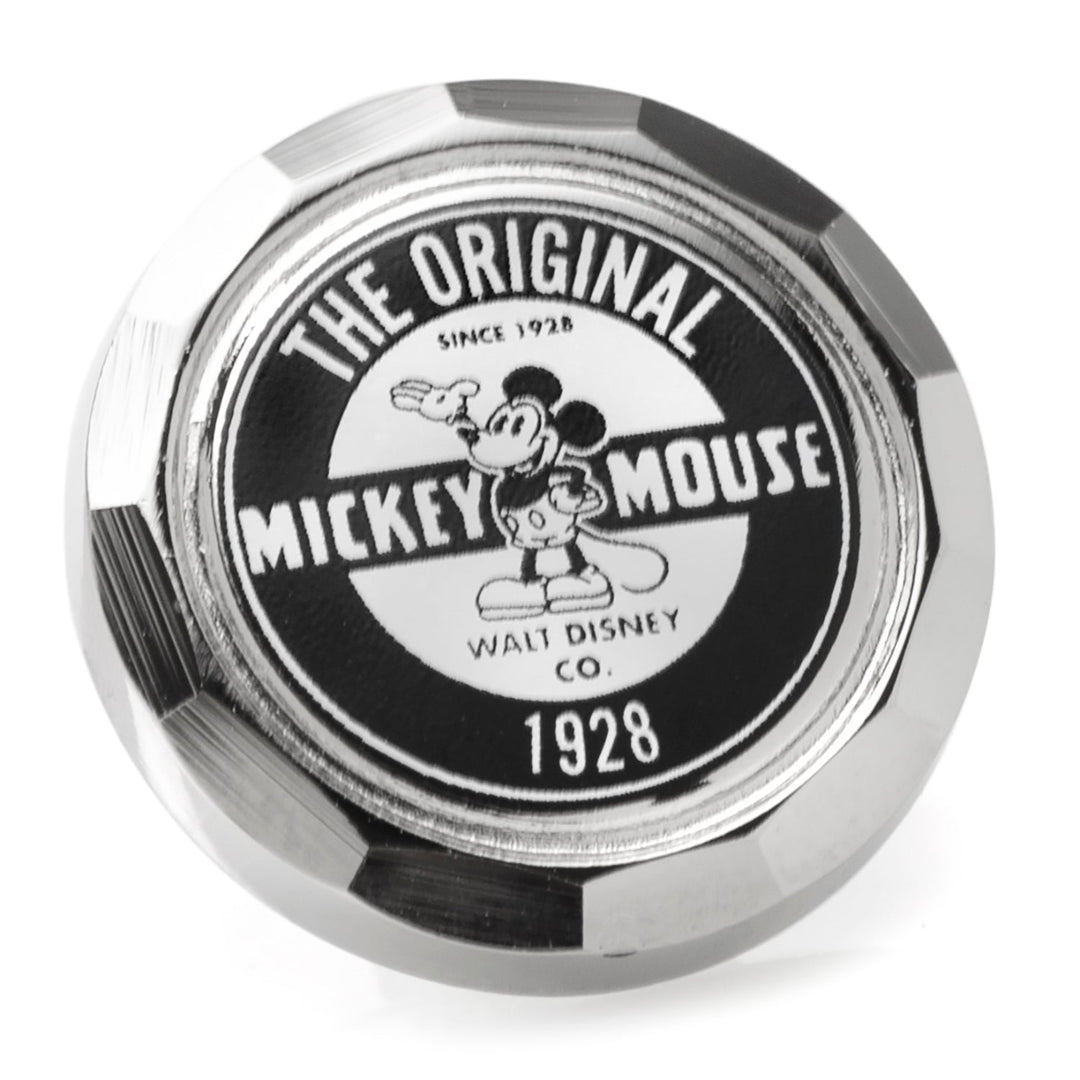Disney Mickey Mouse Original Lapel Pin featuring a round metallic design with a vintage graphic including the text “The Original Mickey Mouse,” “Since 1928,” and “Walt Disney Co.”