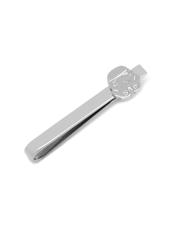 Star Wars Stormtrooper Stainless Steel Tie Bar featuring a sculpted Stormtrooper helmet.