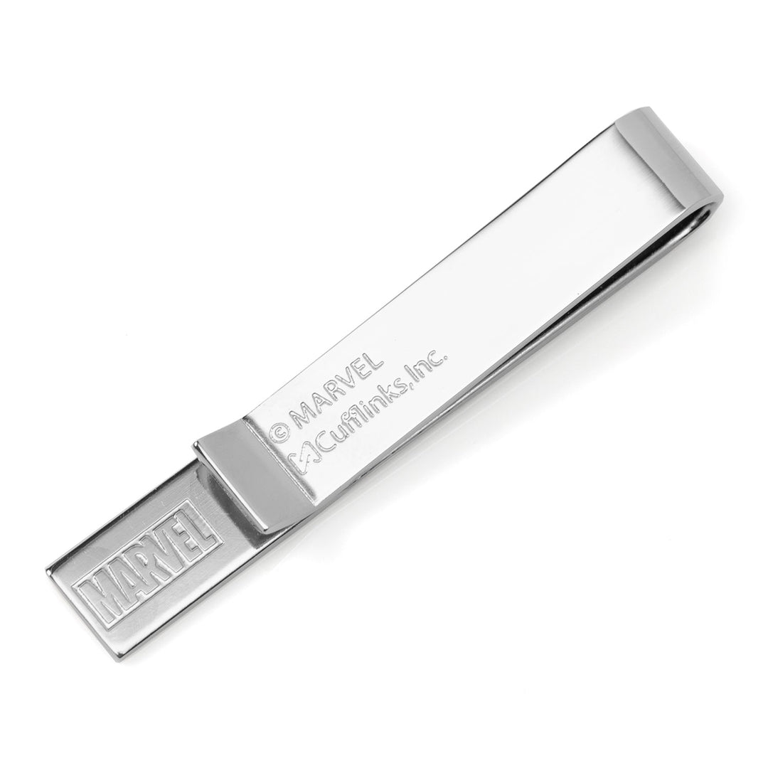 Silver-toned metal Marvel Shang-Chi Tie Bar engraved with “MARVEL” and the copyright text “© MARVEL Cufflinks, Inc.”