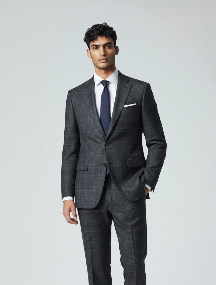 A person stands against a plain background wearing the Alberto Cardina Men&