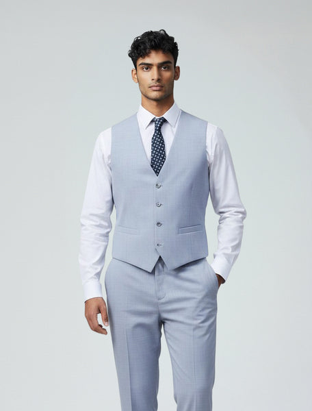 Men's Light Blue Suit Vest – Karako Suits