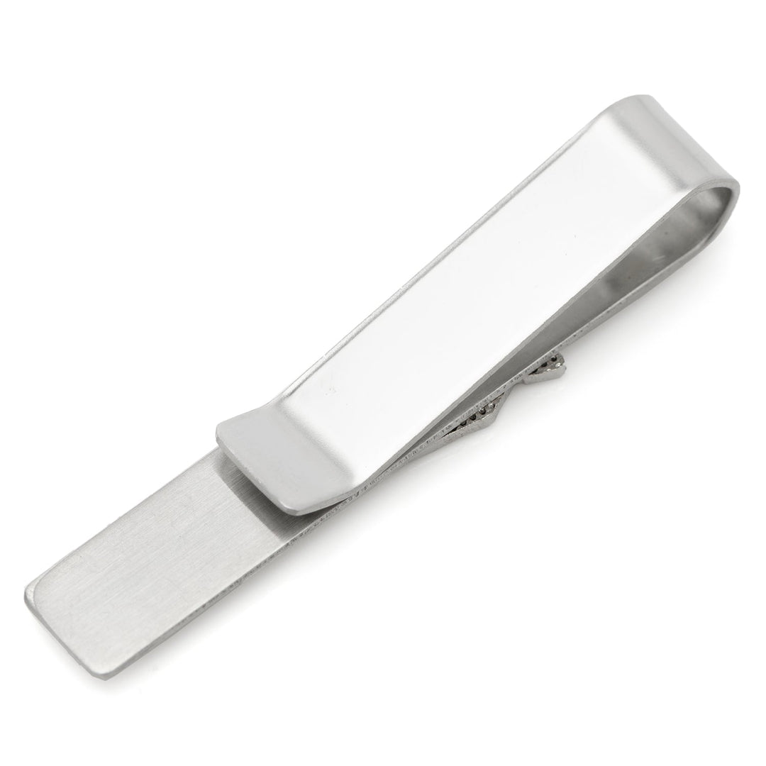 Silver-toned MLB Houston Astros Tequila Sunrise Tie Bar with a hinged clasp and Tequila Sunrise design.