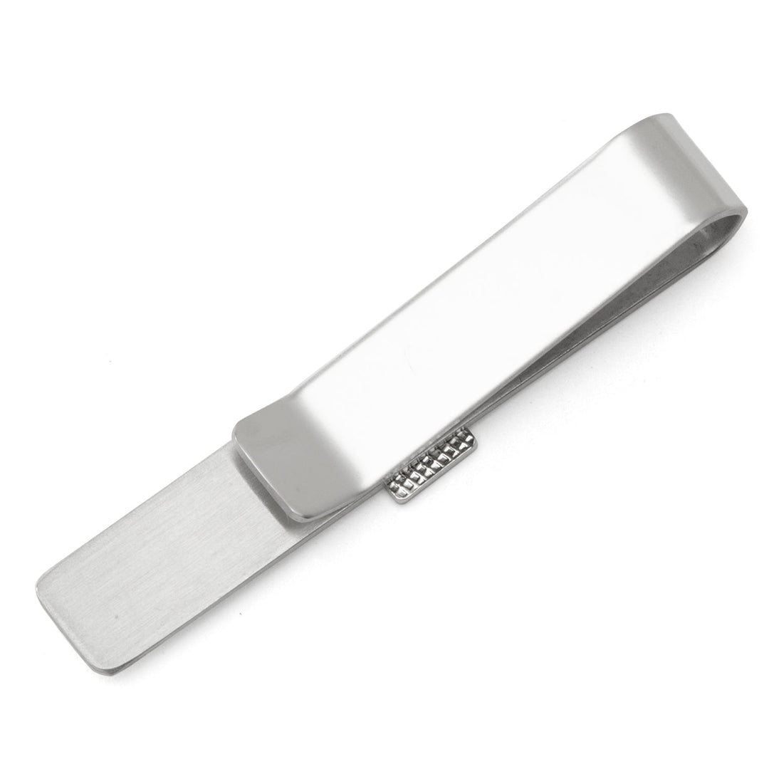 Silver-toned metal MLB LA Dodgers Tie Bar featuring the team logo.