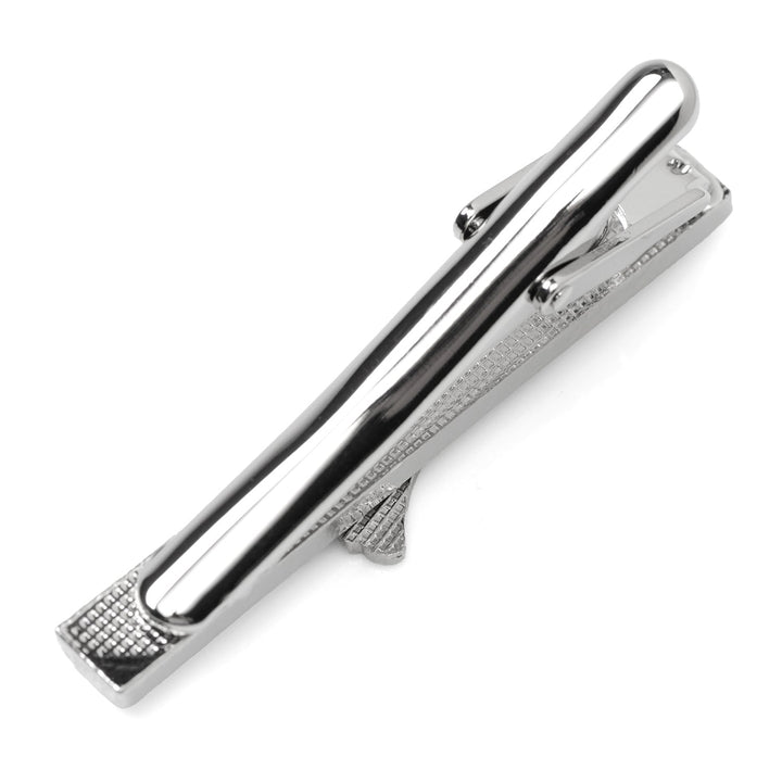 Silver-tone New England Patriots Tie Clip featuring the team logo on the end.