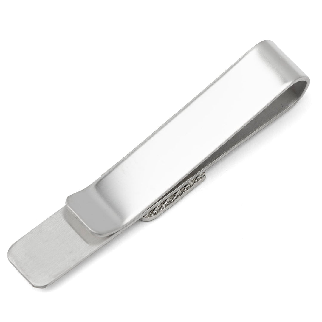 Silver-tone metal NFL New York Giants Tie Bar featuring a small team logo emblem.