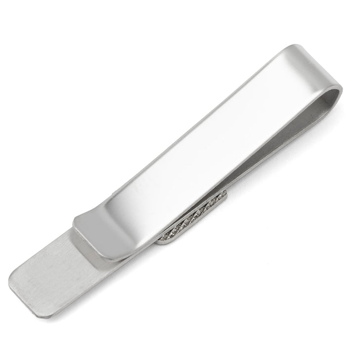Silver-tone metal NFL New York Giants Tie Bar featuring a small team logo emblem.