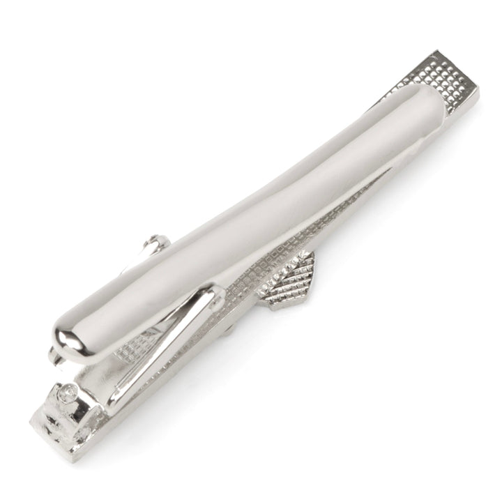 Silver-tone metal NFL Philadelphia Eagles Tie Clip featuring a stylized eagle wing emblem.
