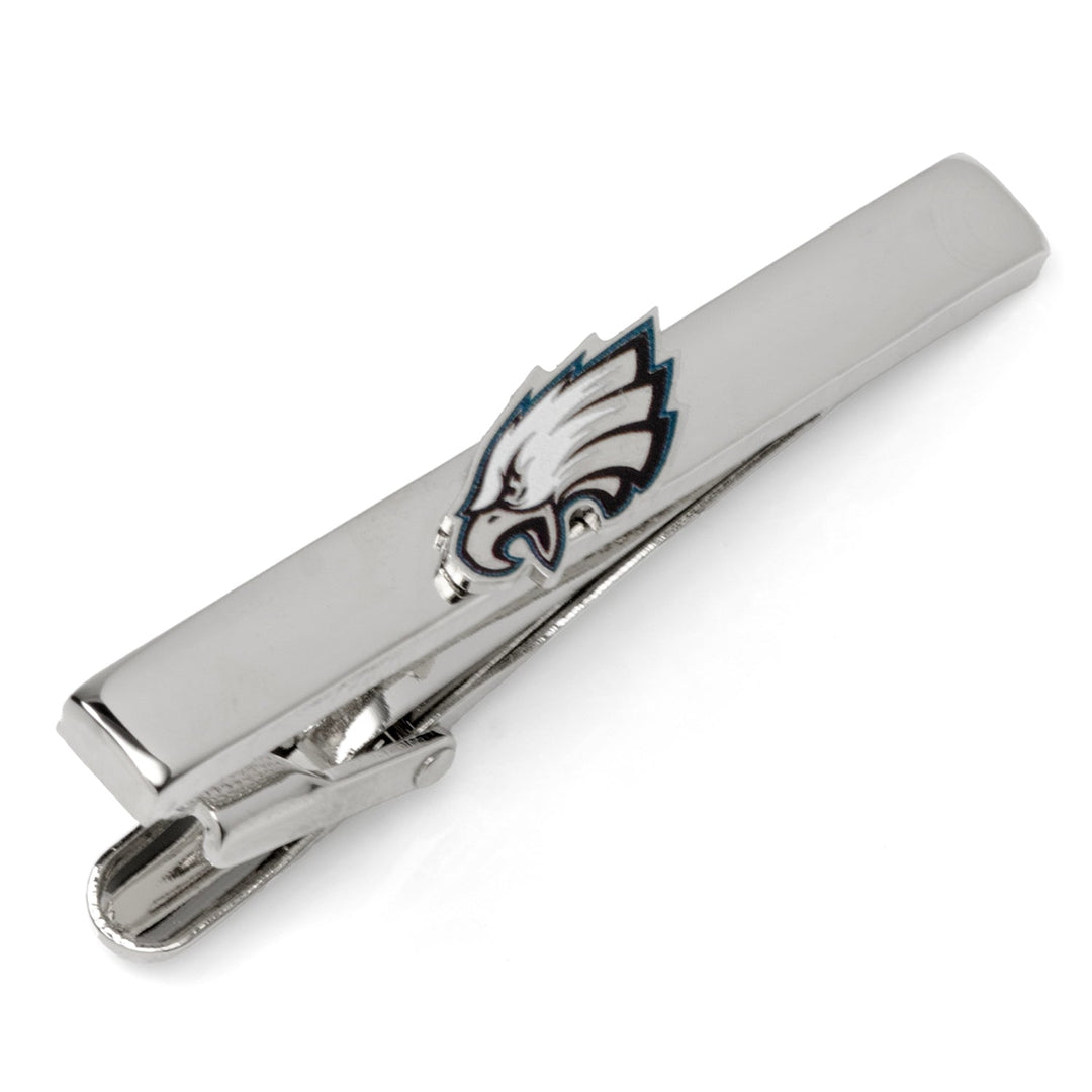 Silver-toned NFL Philadelphia Eagles Tie Clip featuring the team logo.