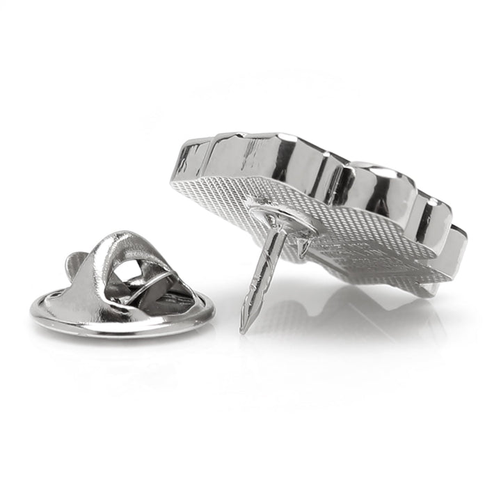 Silver-tone MLB Philadelphia Phillies Lapel Pin with a butterfly clutch back, officially licensed by the MLB.
