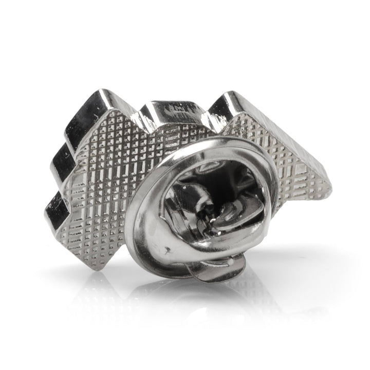 Back view of a metallic NCAA University of Central Florida Knights Lapel Pin featuring a butterfly clutch fastener.