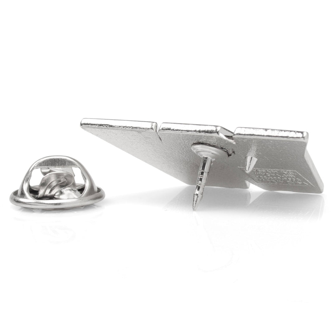 Back view of an NFL Washington Commanders Lapel Pin, showing the metal post and a separate clutch backing.