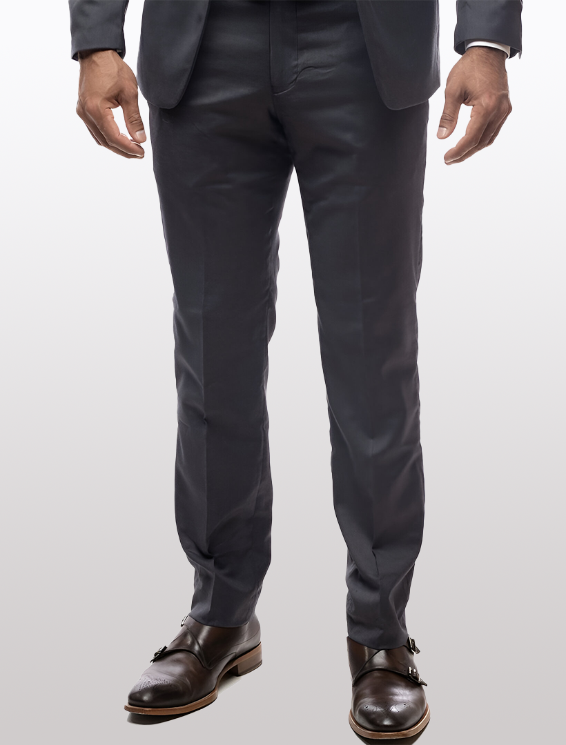 Charcoal Shoes To Wear With Gray Suit Buy Light Grey Slim Fit Textured Wool  Blend Suit Trousers From