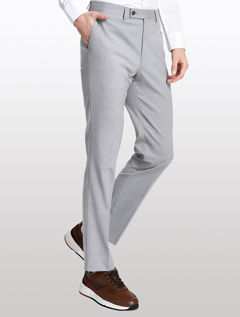 DKNY Men s Suit Light Grey Modern Fit Stretch Suit Separates Pants Karako Suits