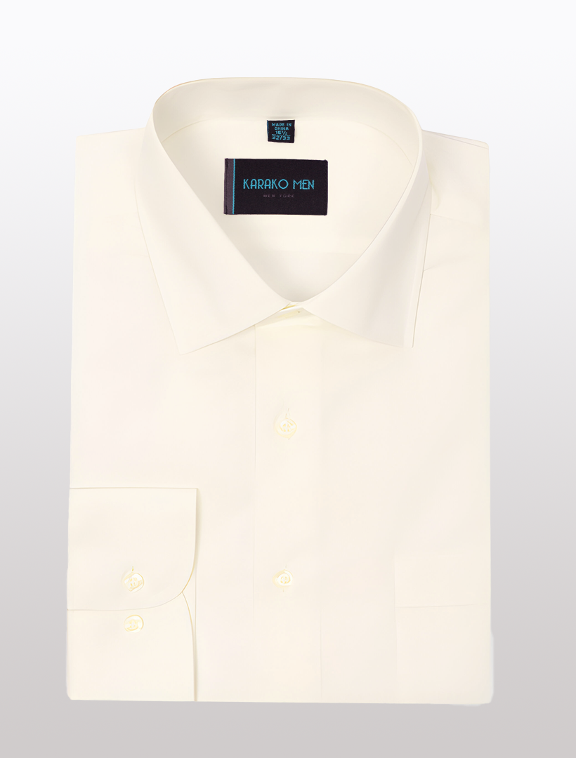 Karako Men Bone Dress Shirt Slim / 18.5" Neck 36/37" Sleeve Karako Men Bone Dress Shirt Slim / 18.5" Neck 36/37" Sleeve