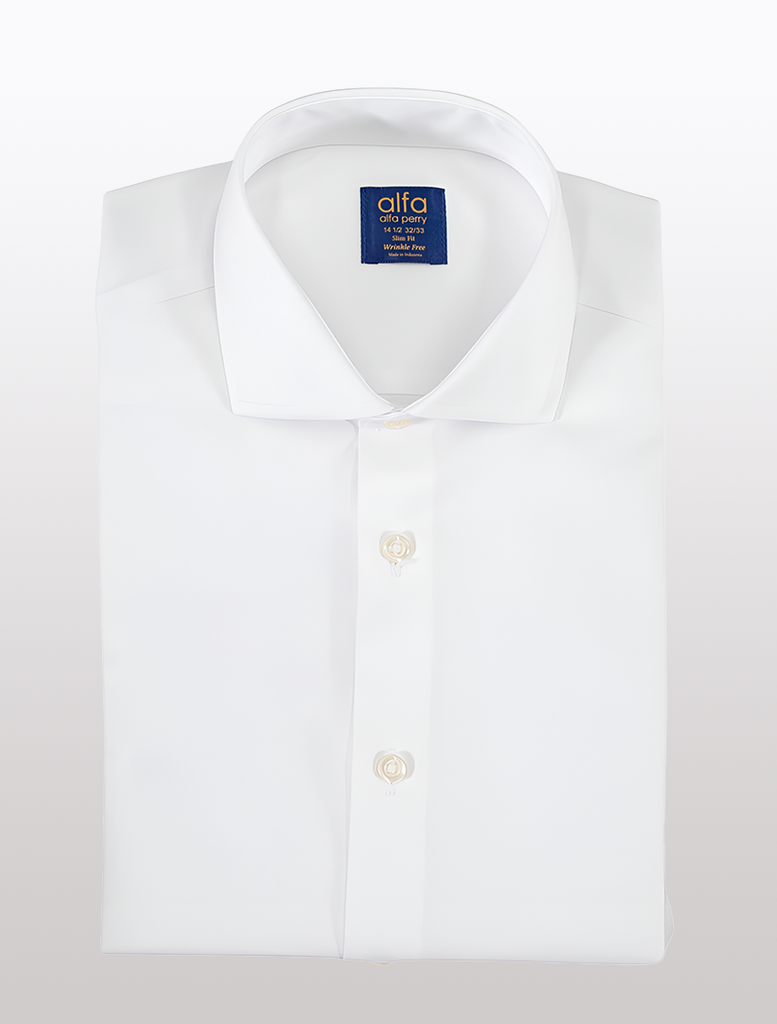 Alfa Perry White 100% Cotton Dress Shirt – Karako Suits