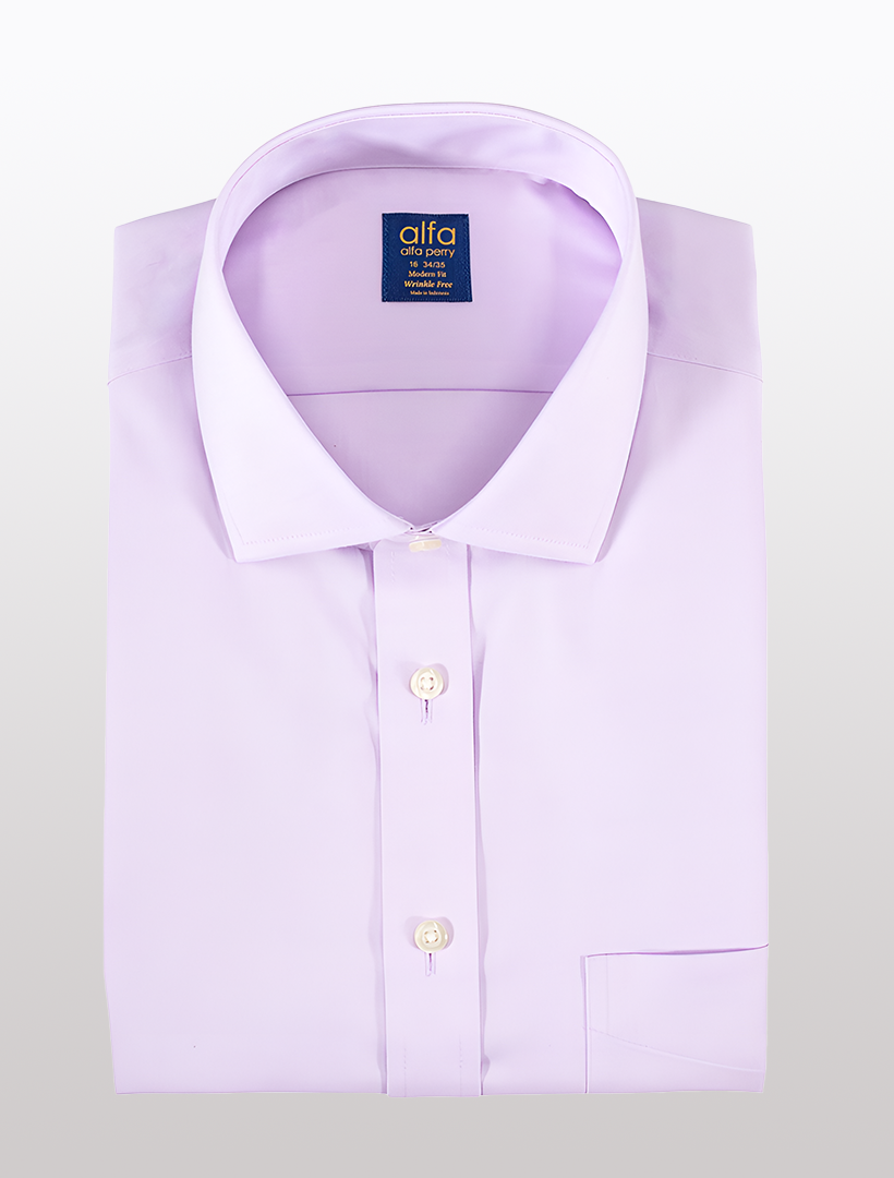Alfa Perry Lavender 100 Cotton Dress Shirt Karako Suits