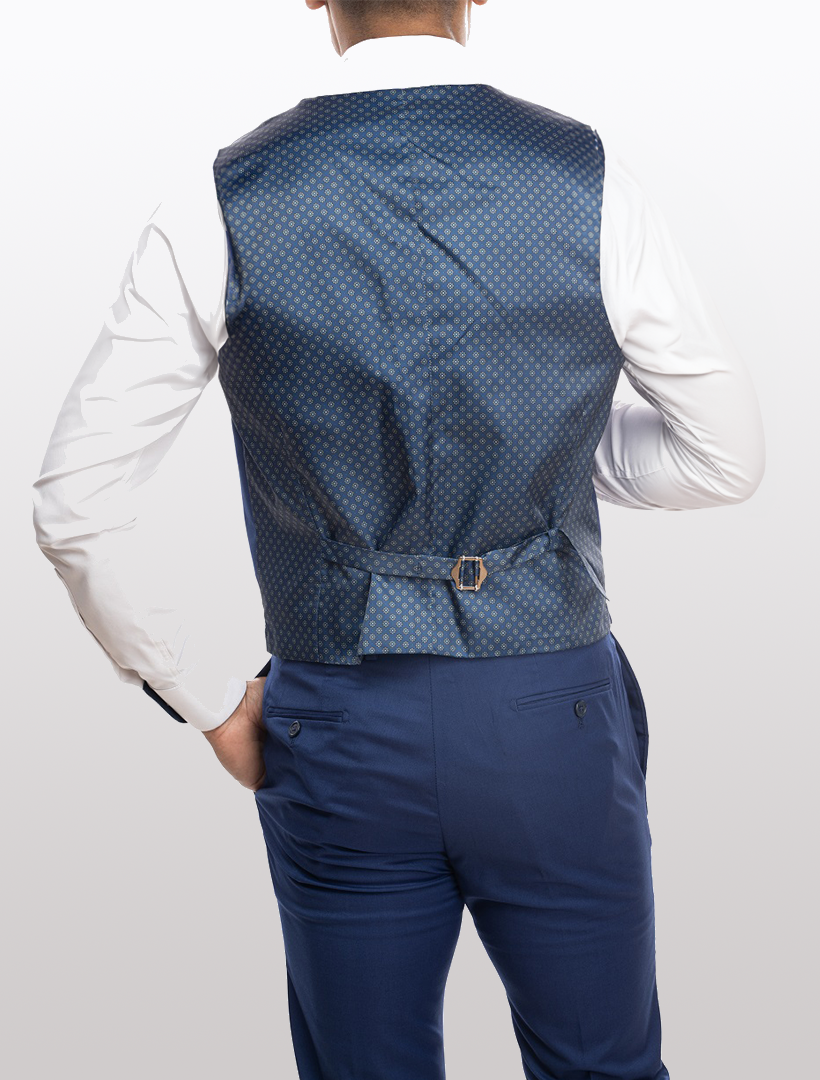 Blue Men's Slim-Fit Suit Separates Vest by Karako Separates – Karako Suits