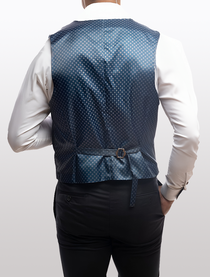 black blue illusion dress Men's Sevile Cashmere Cardigan Vest - Black main image 0
