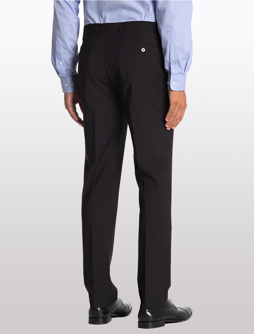 Calvin Klein Suiting Black Men s Slim Fit Stretch Suit Separates Pants Karako Suits