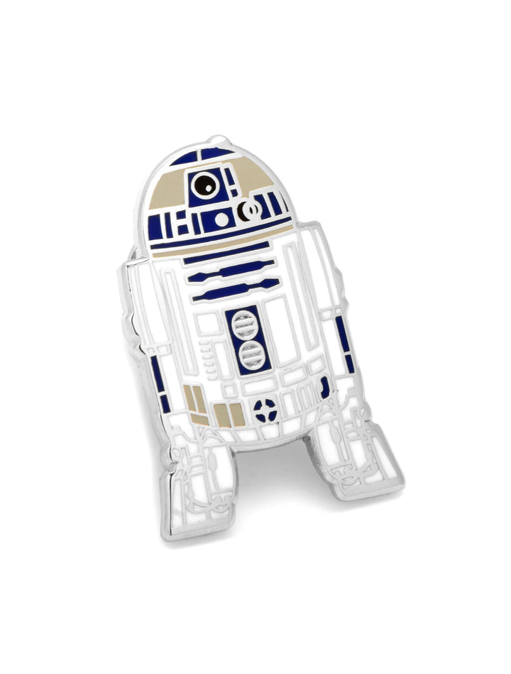 Star Wars R2-D2 Lapel Pin featuring a silver-toned metal design with blue, white, and tan enamel detailing.