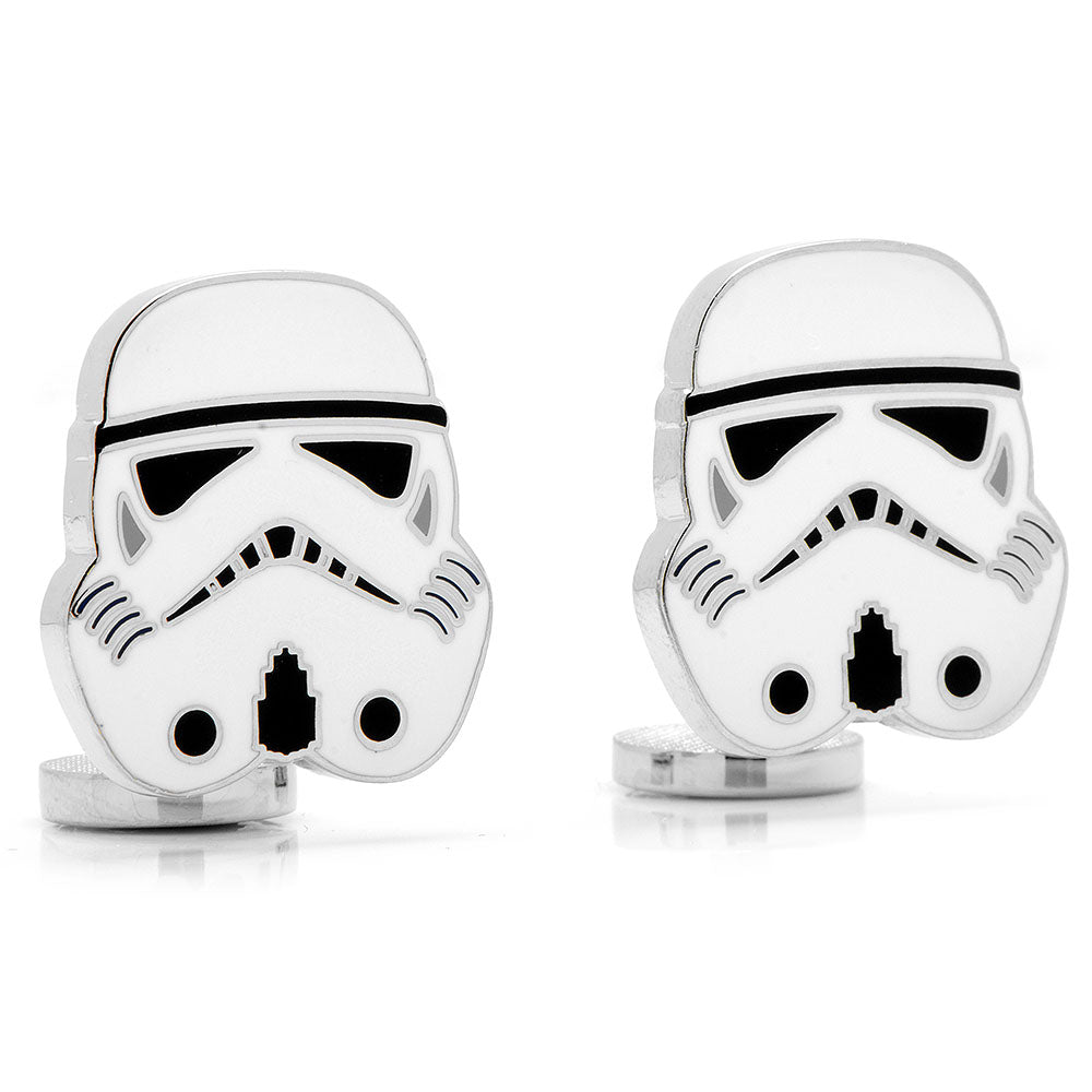 A pair of silver-toned Star Wars Stormtrooper - Cufflinks.