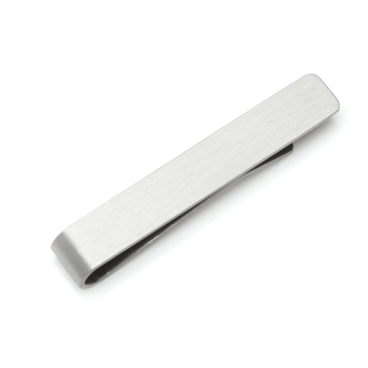 Rectangular silver-toned Star Wars Princess Leia and Han Solo “I Love You / I Know” Hidden Message Tie Bar.