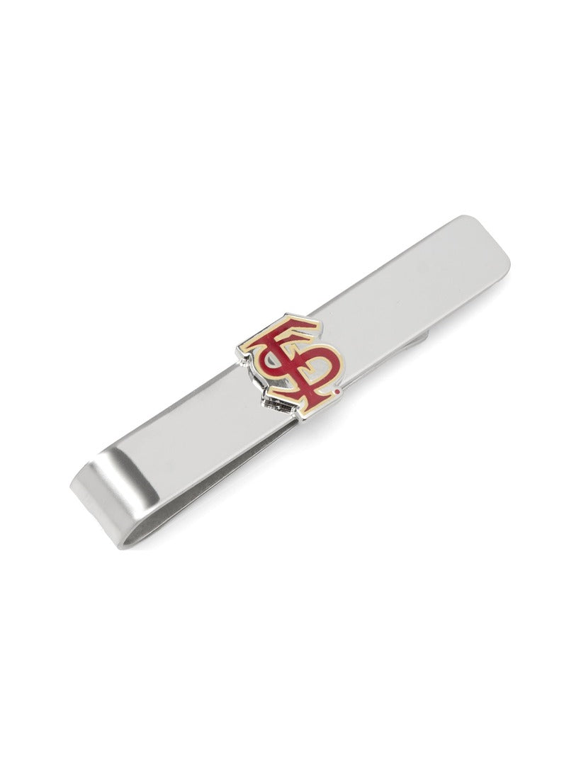 Silver-tone NCAA Florida State Seminoles Tie Bar featuring an enameled collegiate logo.
