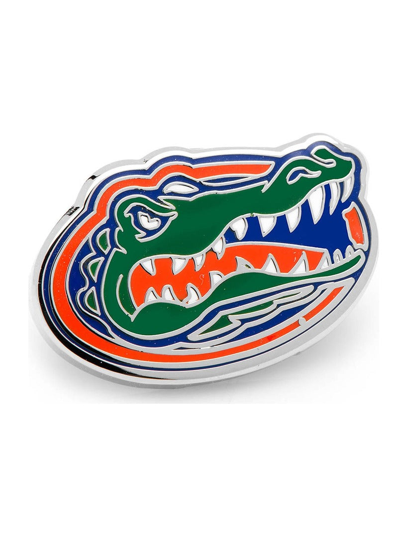NCAA University of Florida Gators Lapel Pin featuring the team mascot logo in green, orange, and blue.