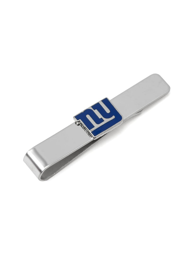 NFL New York Giants Tie Bar in silver-tone metal featuring a blue and white “NY” logo.