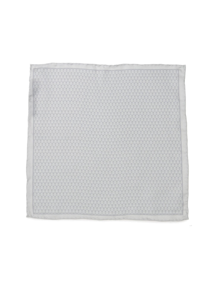 Star Wars Stormtrooper White Silk Pocket Square featuring a repeating pattern of Stormtrooper helmets.