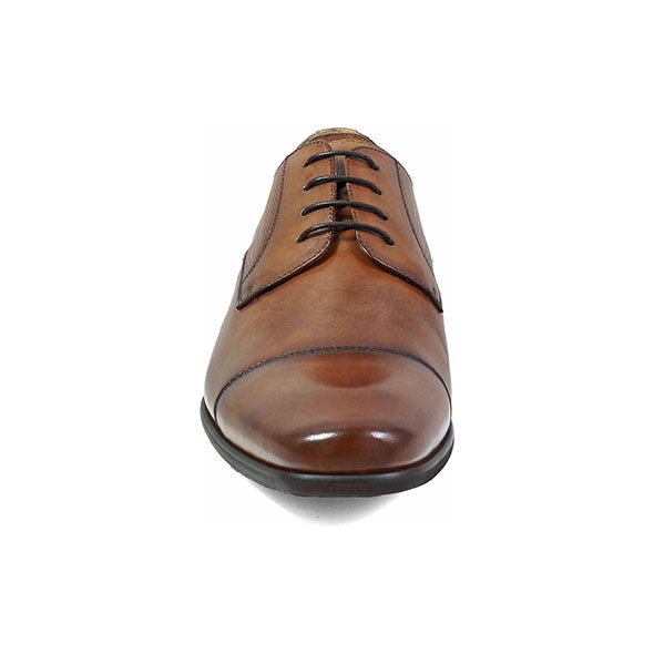 Cognac Cap Toe Oxford Leather Shoe - Very Comfortable Shoe