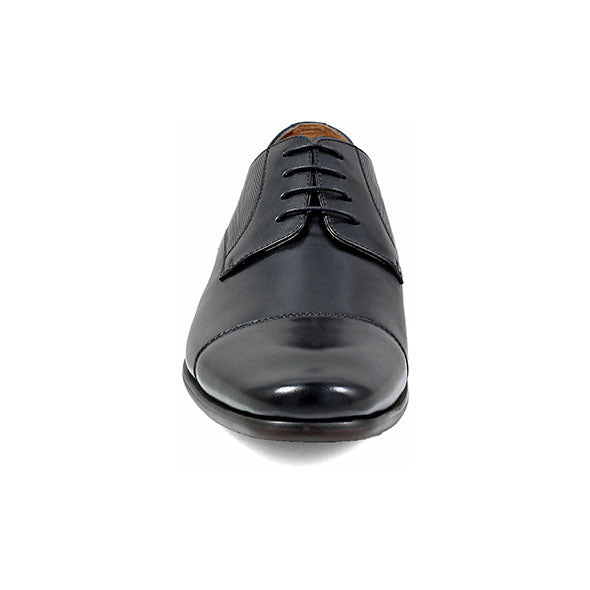 Florsheim Black Cap Toe Oxford Shoe – Karako Suits display picture 1