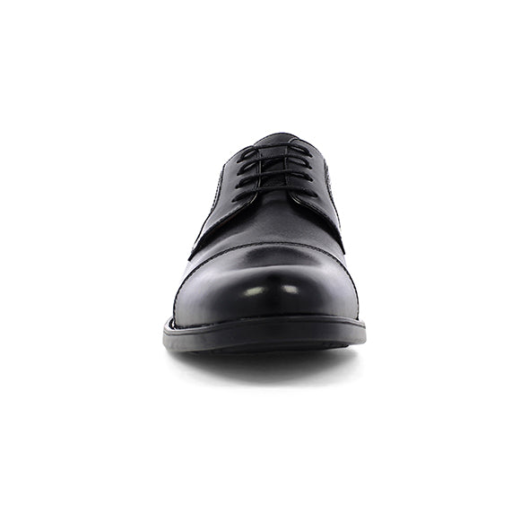 Black Midtown Cap Toe Oxford Leather Shoe - Very Comfortable Shoe with cushion