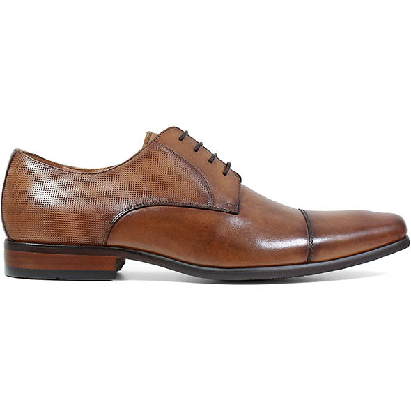 Cognac Cap Toe Oxford Leather Shoe - Very Comfortable Shoe
